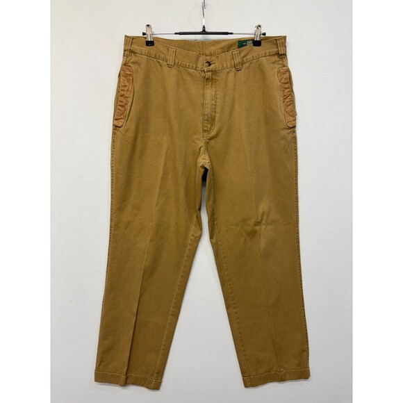 Vintage Orvis Men Khaki Canvas Field Work Pants Size 38 (38x31) Cotton D050 -1 - Picture 1 of 16